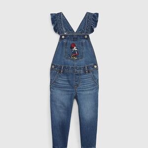 NWOT Gap × Disney Baby & Toddler Minnie Mouse Denim Overalls